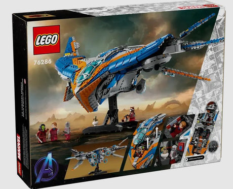 LEGO Guardians of the Galaxy Milano 76286 back of box showing interior details Ireland