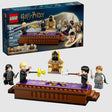 Box and contents of LEGO Hogwarts Dueling Club 76441 set.