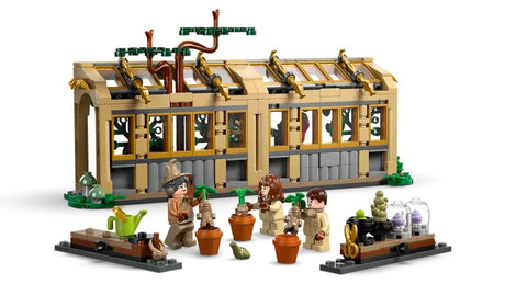 LEGO Harry Potter Hogwarts Castle Herbology Class 76445 rear greenhouse with plants and pots Ireland