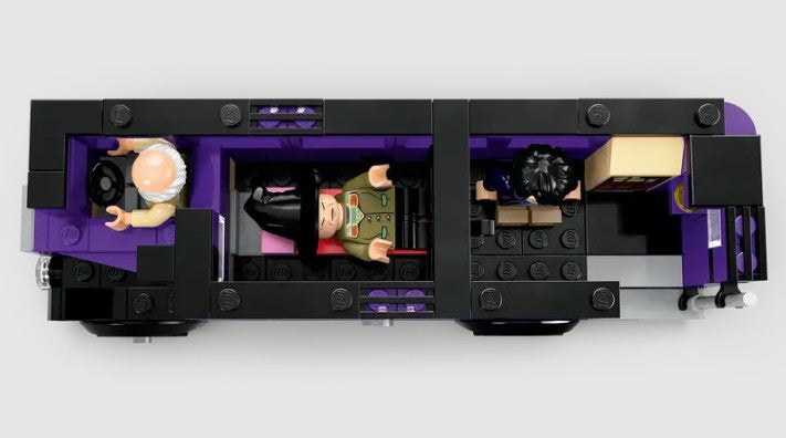 Top-down interior view LEGO Knight Bus 76446