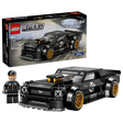 LEGO Speed Champions Hoonicorn box with built black car model and driver minifigure 