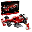LEGO Icons Ferrari F2004 and Michael Schumacher 11375 box and completed model with minifigure and display stand