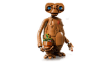 Rear three-quarter view of the LEGO Ideas E.T. the Extra-Terrestrial 21370 model holding the flower pot