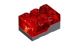 Red LEGO light brick included with the LEGO Ideas E.T. the Extra-Terrestrial 21370 set