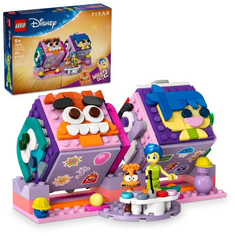 LEGO Inside Out 2 Mood Cubes with box packaging and assembled cubes