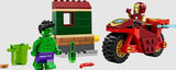 LEGO Iron Man with Bike and The Hulk 76287 set with Hulk and Iron Man minifigures in Ireland