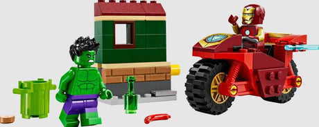 LEGO Iron Man with Bike and The Hulk 76287 set with Hulk and Iron Man minifigures in Ireland