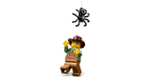 LEGO Jack-O'-Lantern Pickup Truck 40822 farmer minifigure with a black spider above him