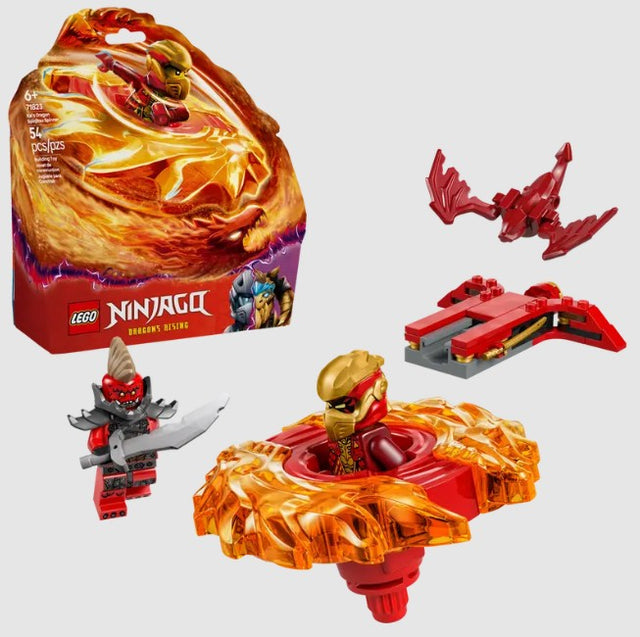 LEGO Kai Dragon Spinjitzu Spinner 71823 box with full set contents – Ireland