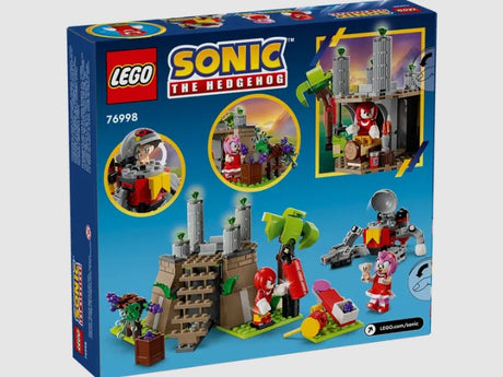 Back of LEGO Sonic 76998 box showing play features