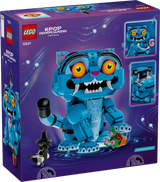 Back of the LEGO KPop Demon Hunters Derpy Tiger and Sussie Bird 72537 box showing the completed figures and feature images