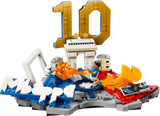 LEGO Editions Kylian Mbappé Football Highlights model with gold number 10, football, minifigure and French national team colours