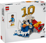 LEGO Editions Kylian Mbappé Football Highlights 43013 retail box showing the 490 piece football display set