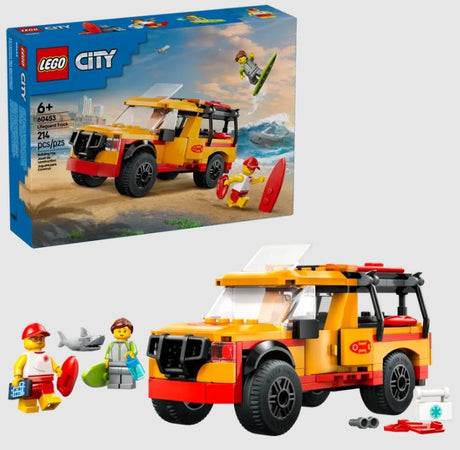 LEGO Lifeguard Beach Rescue Truck 60453 box and assembled toy vehicle in Ireland