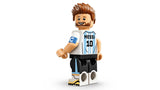 LEGO Lionel Messi minifigure shown from the front on a white background