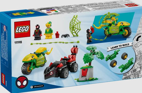 LEGO Marvel 11198 back of box showing build steps and play features in Ireland