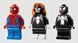 Spider-Man, Spider-Woman, and Venom LEGO Marvel minifigures from 76309 Ireland