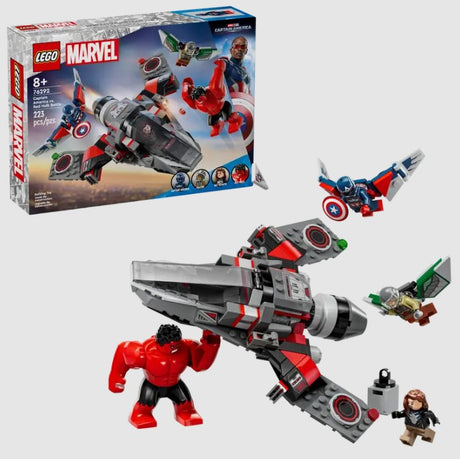 LEGO Marvel 76292 Captain America vs. Red Hulk Battle box packaging set Ireland
