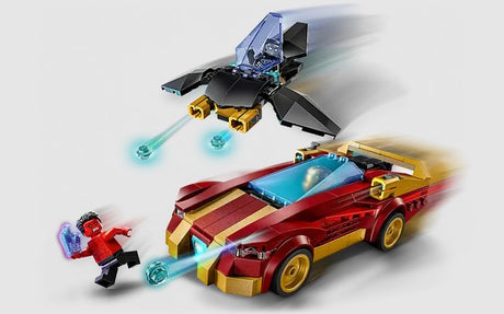 LEGO Marvel Iron Man Car and Black Panther aircraft in combat with Red Hulk – set 76310 – Ireland