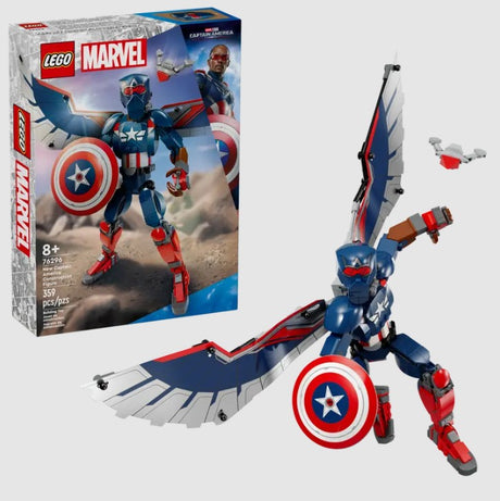 LEGO Marvel New Captain America 76296 box and construction figure with Redwing drone – Ireland