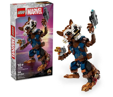 LEGO Marvel Rocket & Baby Groot 76282 set with figure and box Ireland
