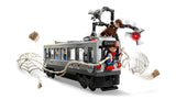 Subway train scene from LEGO 76321 with web effects and characters – Ireland