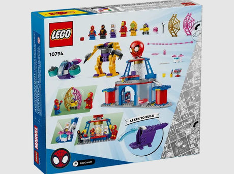 Back of LEGO Marvel 10794 box with features and play scenarios – Ireland