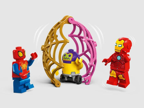 Spidey, Iron Man and Zola minifigures with web trap from LEGO 10794 – Ireland