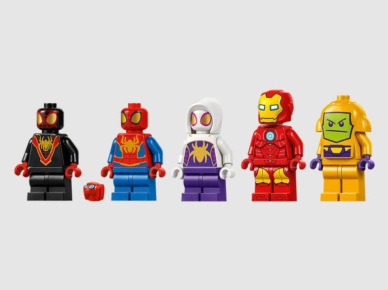 LEGO 10794 Marvel minifigures lineup: Spidey, Spin, Ghost-Spider, Iron Man, Zola – Ireland