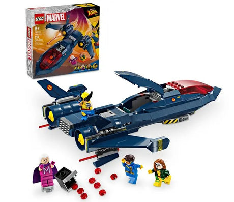 LEGO Marvel X-Men X-Jet 76281 full set with box and jet view Ireland