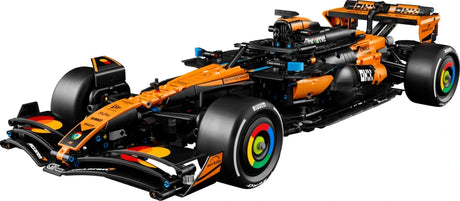 LEGO Technic McLaren MCL39 F1 Car shown from the front left angle on a white background