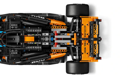 LEGO Technic McLaren MCL39 F1 Car shown from above on a white background