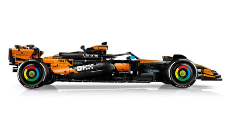 LEGO Technic McLaren MCL39 F1 Car shown from the left side on a white background