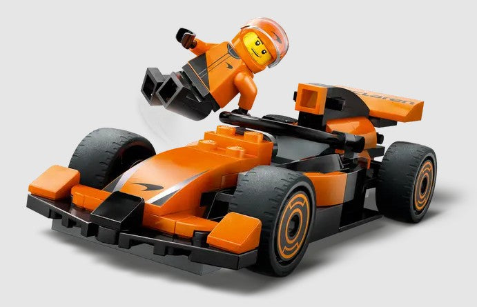 LEGO McLaren F1 driver jumping into race car 60442 Ireland