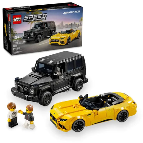 LEGO Mercedes Speed Champions set with G 63, SL 63, and box art – Ireland