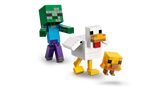 LEGO Minecraft Chicken Jockey 21582 baby zombie, chicken and baby chicken buildable figures