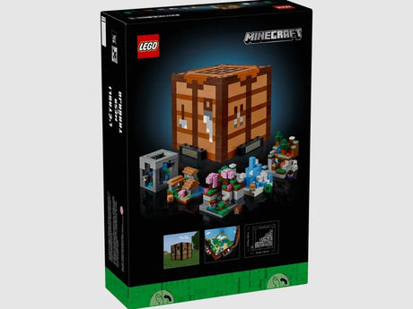LEGO Minecraft Crafting Table 21265 box back – Ireland