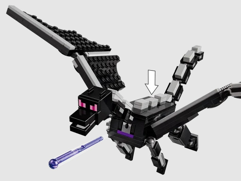 LEGO Minecraft Ender Dragon shooting action in set 21264 – Ireland