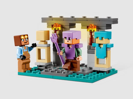 LEGO Minecraft The Armory armor stand with Alex and enchanted trident – Ireland