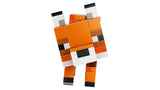 LEGO Minecraft The Fox 21588 figure viewed from the front, legs positioned for standing, head facing forward