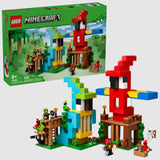LEGO Minecraft 21282 box and full build of The Parrot House set with characters – Ireland
