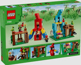 Back of LEGO Minecraft The Parrot House 21282 box showing functions and alternate play angles – Ireland