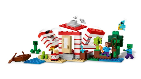 LEGO Minecraft The TNT Jungle House 21275 explosion function Ireland