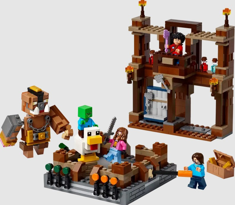 LEGO Minecraft Woodland Mansion Fighting Ring 21272 with Steve, Hog, Zombie – Ireland