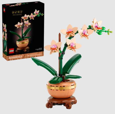 LEGO Mini Orchid 10343 with product box and finished model - Ireland - ToyTown.ie
