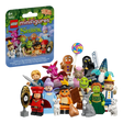 LEGO Minifigures Shrek Series 71053 mystery box beside the complete character lineup