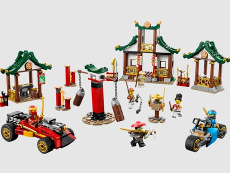 LEGO Ninjago Creative Ninja Brick Box 71787 set with buildings, training area, and vehicles - Ireland