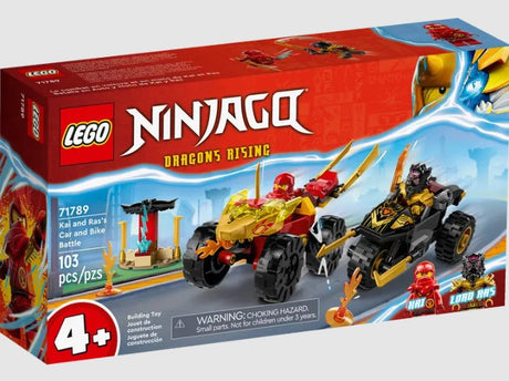 LEGO Ninjago 71789 box front - Kai and Ras’s Car and Bike Battle - Ireland