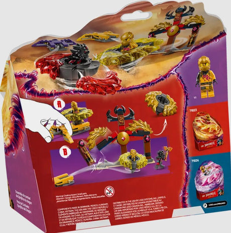 LEGO Ninjago 71826 rear packaging showing spinner play features – Ireland
