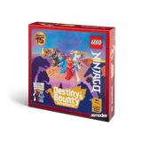 LEGO NINJAGO Destiny's Bounty Adventures board game box viewed from the right, showing the front artwork with four ninja characters and the NINJAGO branding on the side.